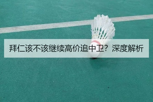 拜仁该不该继续高价追中卫？深度解析 - xingkong.com